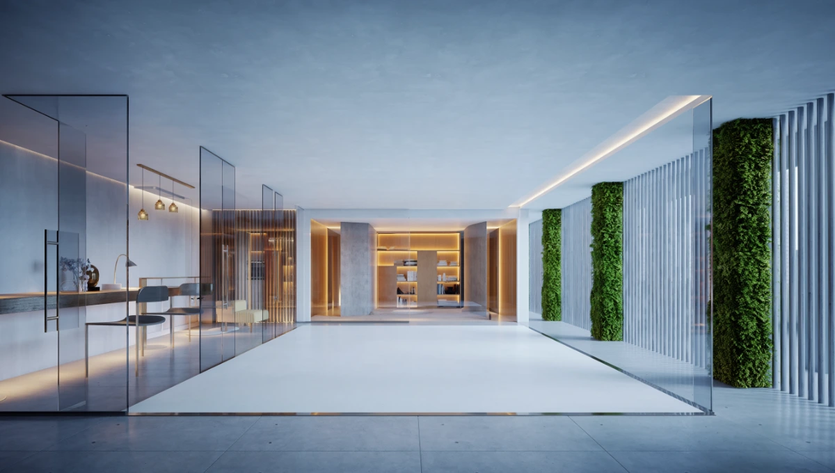 Master small-space design with micro-living layouts. Use robotic furniture to transform a 20sqm footprint into a high-performance, sophisticated urban dwelling.