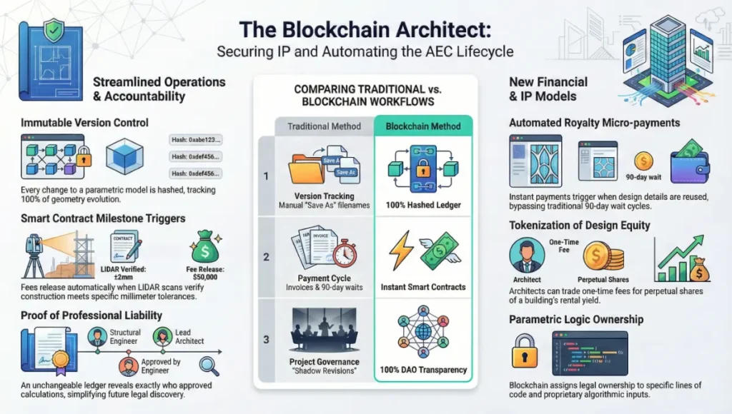 The Blockchain Architect: Securing IP and Automating the AEC Lifecycle