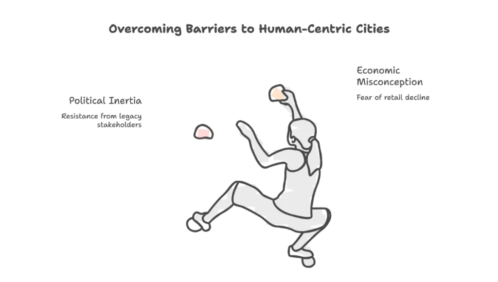 Overcoming Barriers to Human-Centric Cities