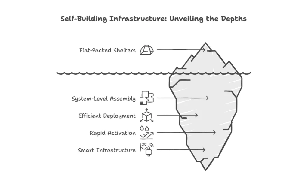 Self-Building Infrastructure: Unveiling the Depths
