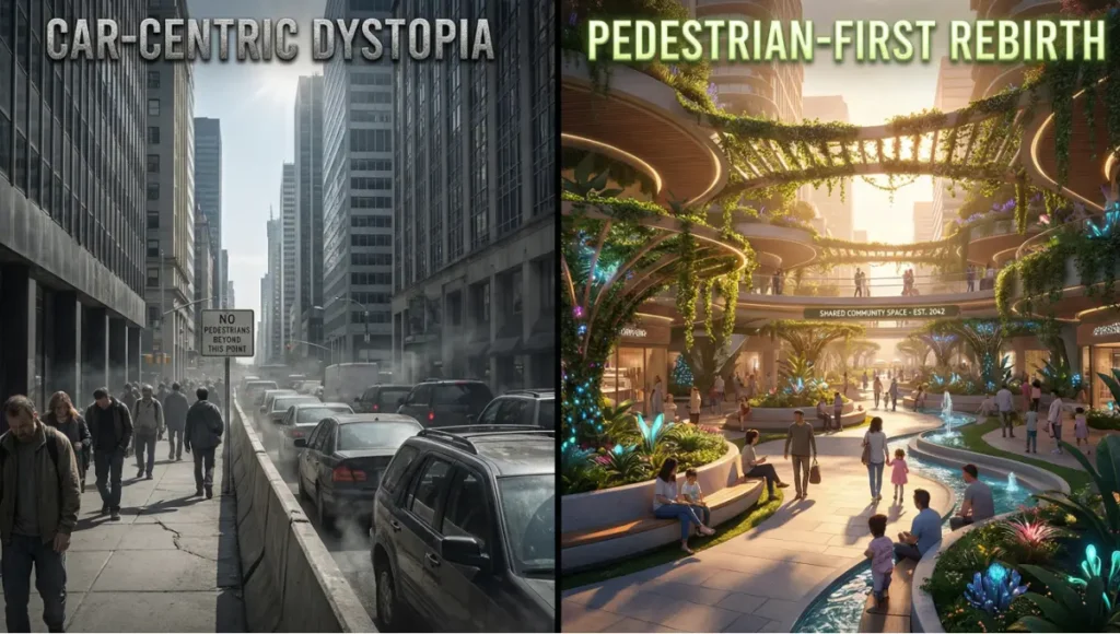 Transform urban layouts with pedestrian-first city design. Apply 7 vital spatial tactics from Barcelona to create accessible and human-centric environments today.