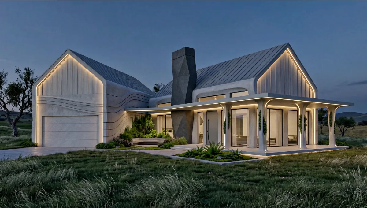 A detailed Traditional Farm House Plan featuring 1 efficient layout with balanced proportions, functional spaces, and classic architectural character.