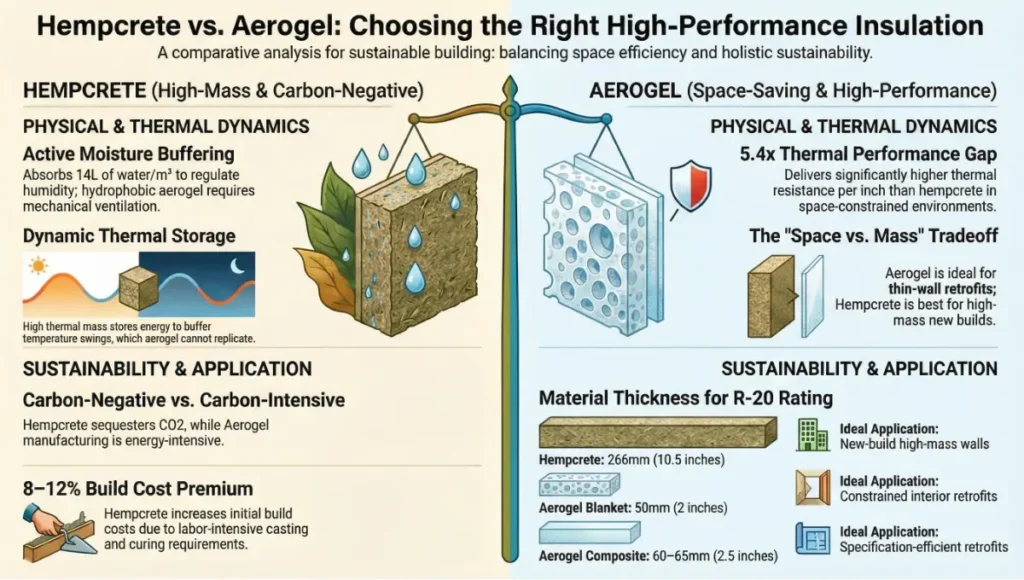 Hempcrete vs. Aerogel: Choosing the Right High-Performance Insulation