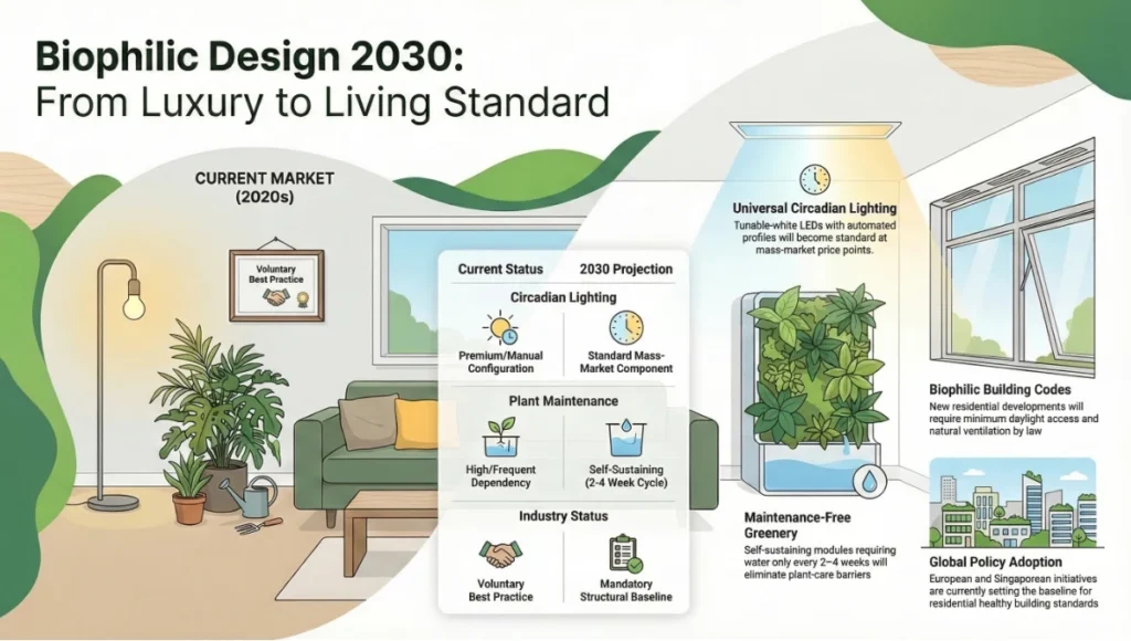 Biophilic Design 2030: From Luxury to Living Standard