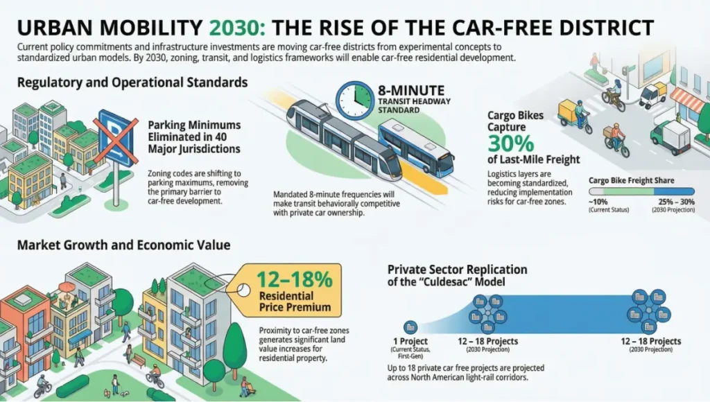 URBAN MOBILITY 2030: THE RISE OF THE CAR-FREE DISTRICT