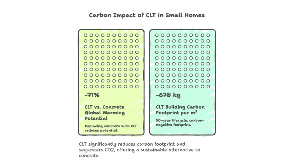 Carbon Impact of CLT in Small Homes