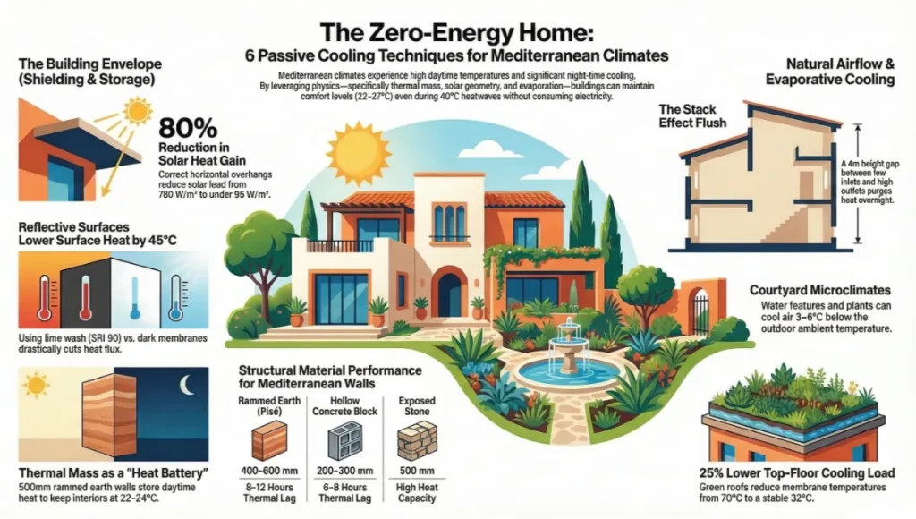 The Zero-Energy Home: 6 Passive Cooling Techniques for Mediterranean Climates