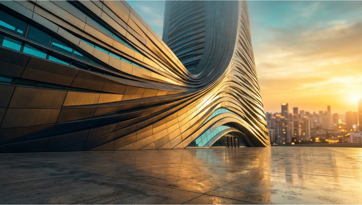 Zaha Hadid visual design language redefined 3D rendering in 5 key ways—fluid geometry, parametric curves, and futurist spatial logic still driving modern architecture today.