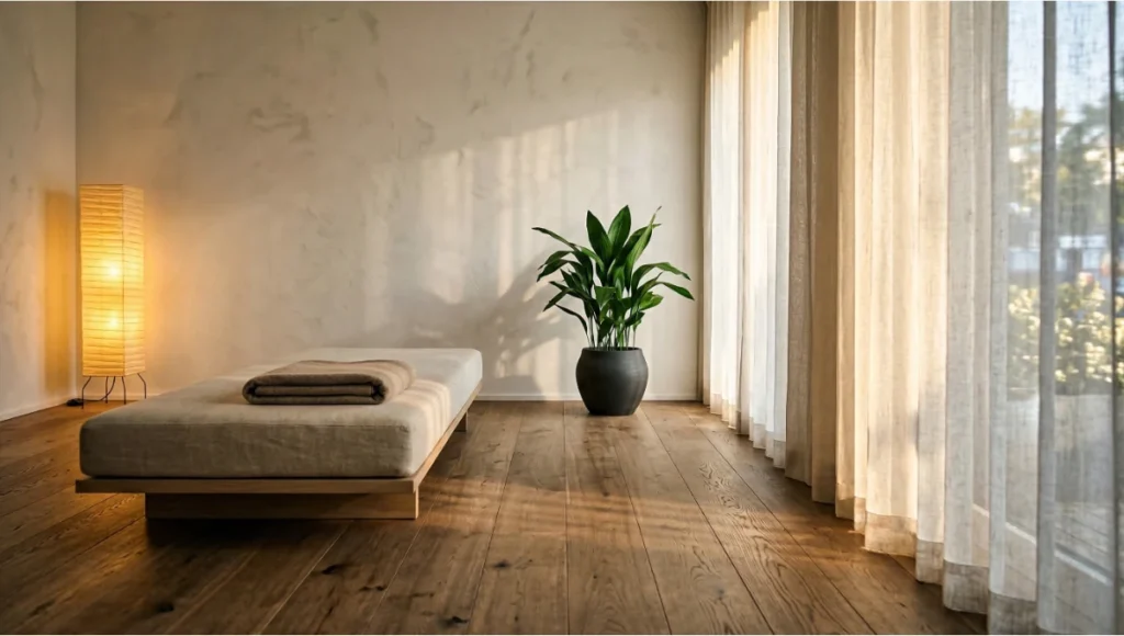 Transform your japandi interior design small space with 5 core principles that merge Japanese minimalism and Scandinavian warmth into a refined, functional home.