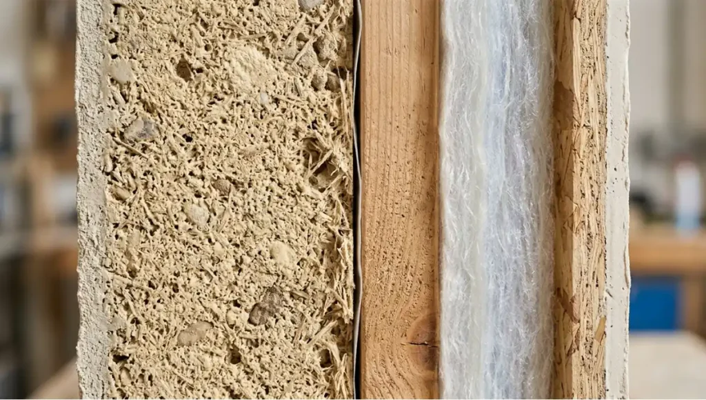 Hempcrete vs aerogel insulation compared across R-value, moisture control, carbon footprint, and cost. Get the data on which material performs best for sustainable builds.