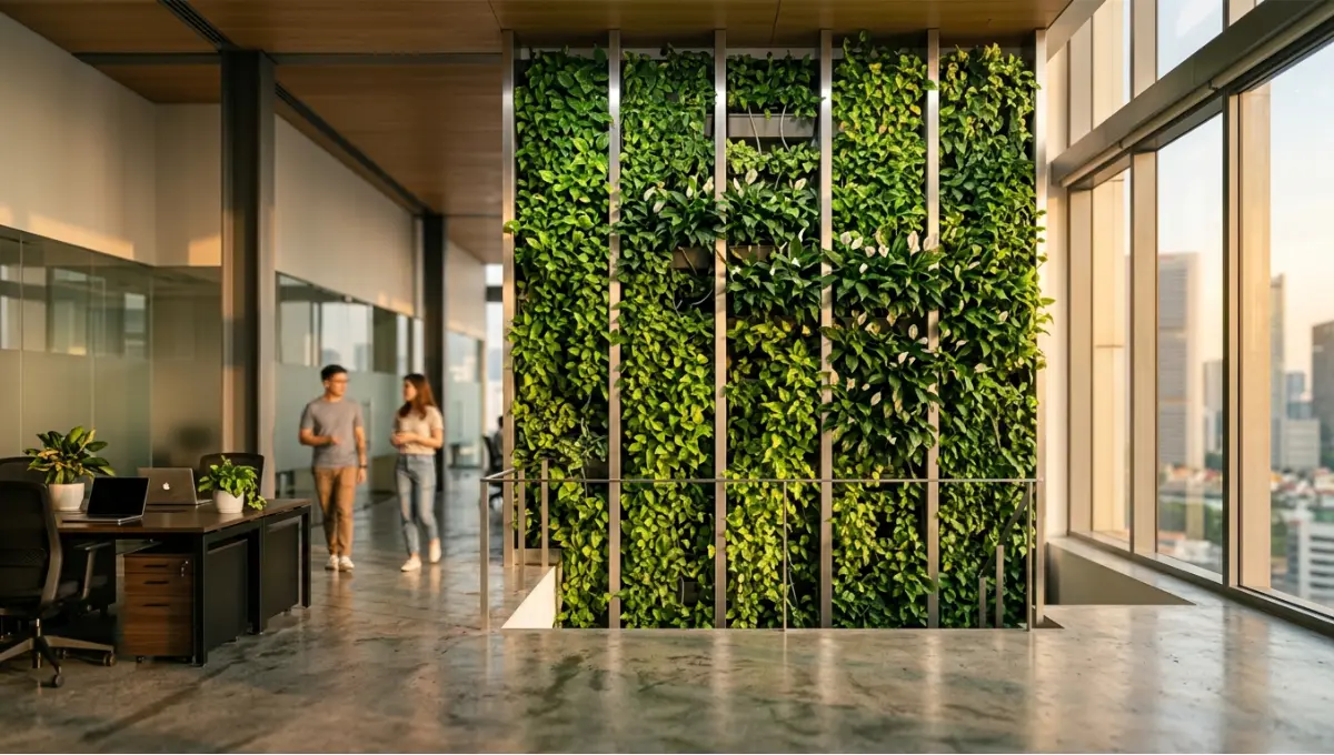 Living walls indoor air purification data from 12 peer-reviewed studies. See VOC reduction rates, humidity specs & top performing plant species. Get the data.