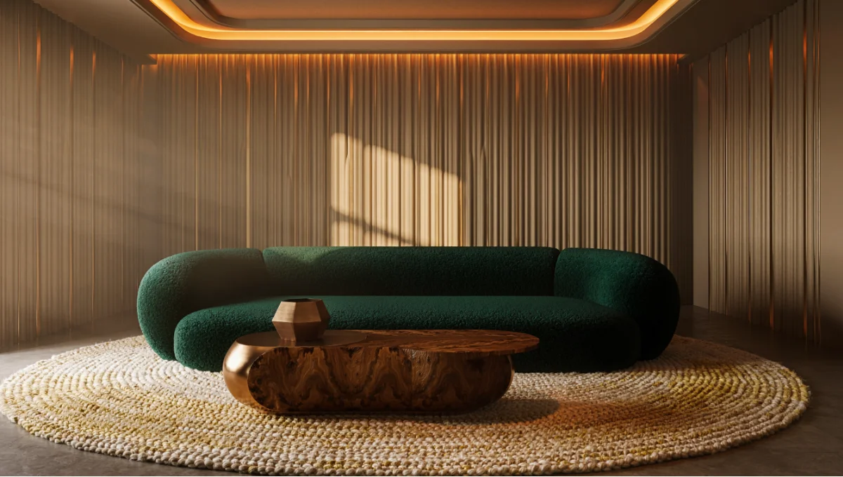 Refine your interior with Neo Deco living room ideas 2026. This aesthetic fuses architectural geometry with curated comfort for a sophisticated home transformation.