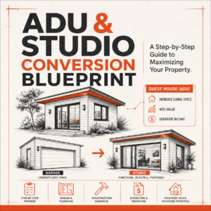 The step-by-step guide to converting garages, basements, and backyard spaces into legal, income-generating Accessory Dwelling Units — with real 2026 cost figures, permit strategies, and design principles refined across dozens of projects.