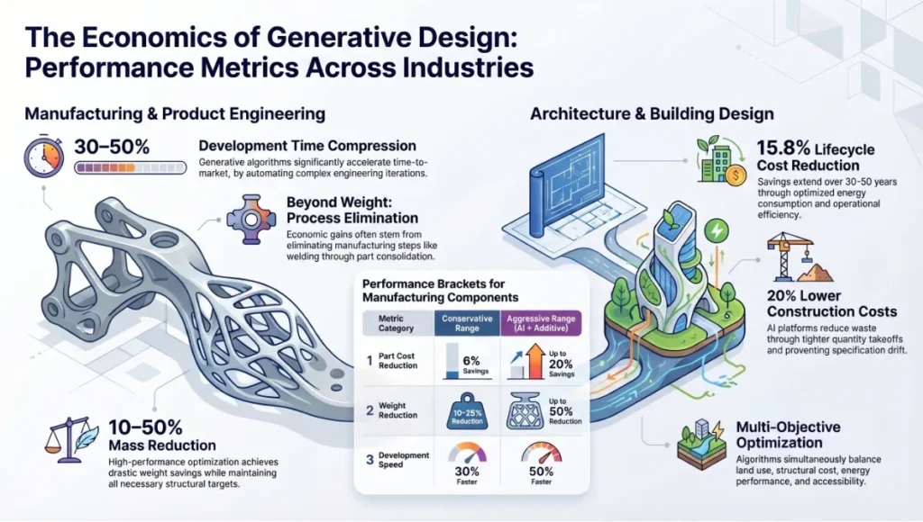 The Economics of Generative Design: Performance Metrics Across Industries