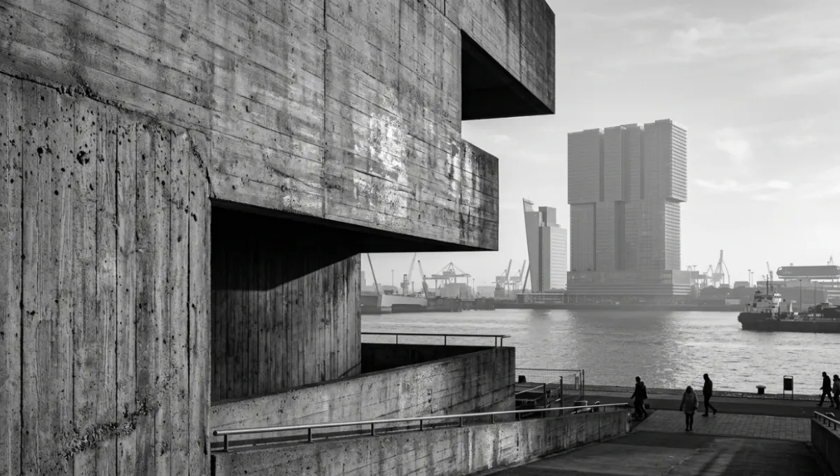 Brutalist architecture photography captured in striking black & white — 50 images exposing the raw power and geometric force of concrete design.