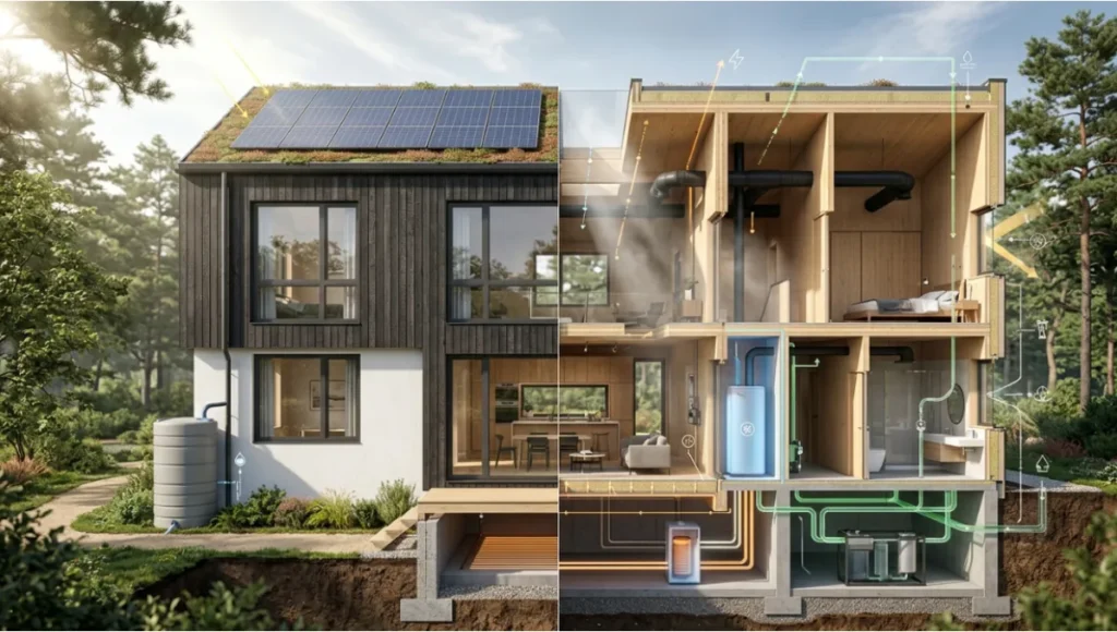 Your LEED platinum residential guide to scoring 80+ points: energy systems, water credits, materials, and site strategy — all measured.