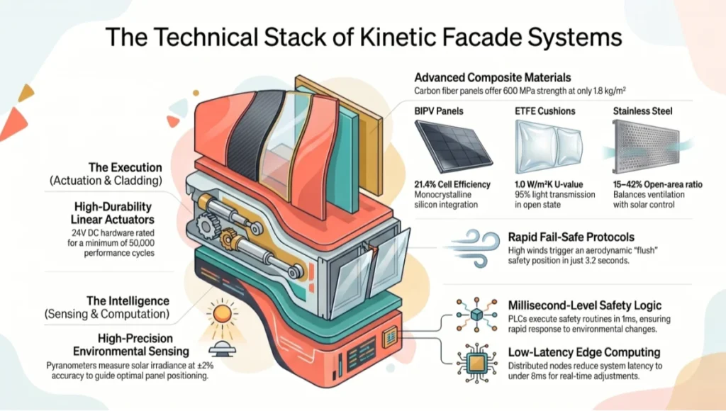 The Technical Stack of Kinetic Facade Systems
