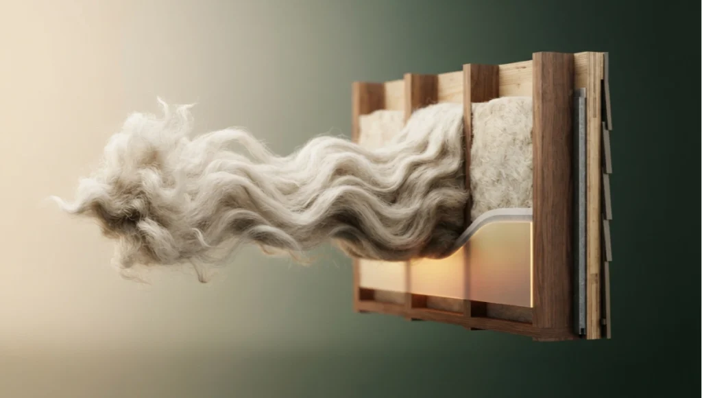 Tensile and R-value data on natural fiber insulation alternatives sheep wool for sustainable building projects. Get the data. 