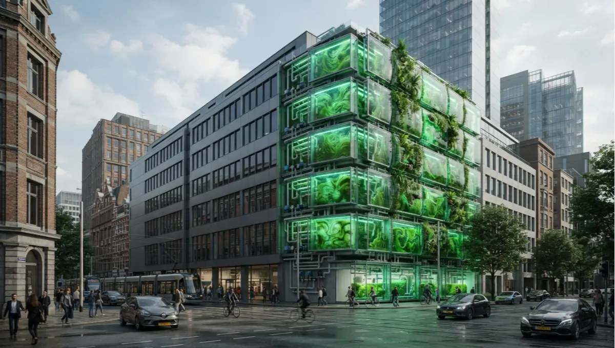 Synthetic biology facades self cleaning buildings use living microbial coatings that react to grime, rain, and light. See how the concept holds up.