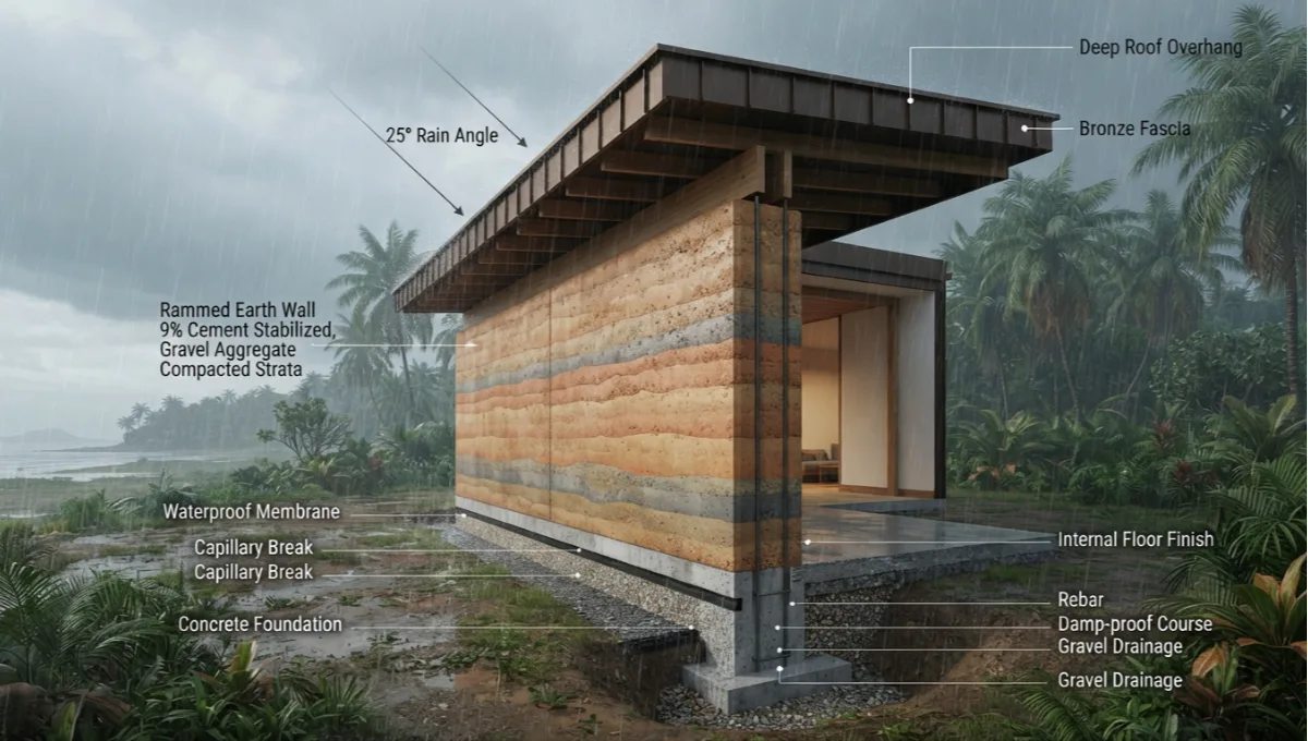 Rammed earth humid climate moisture control shapes long-term wall durability, vapor drift, and finish stability. Compare now.