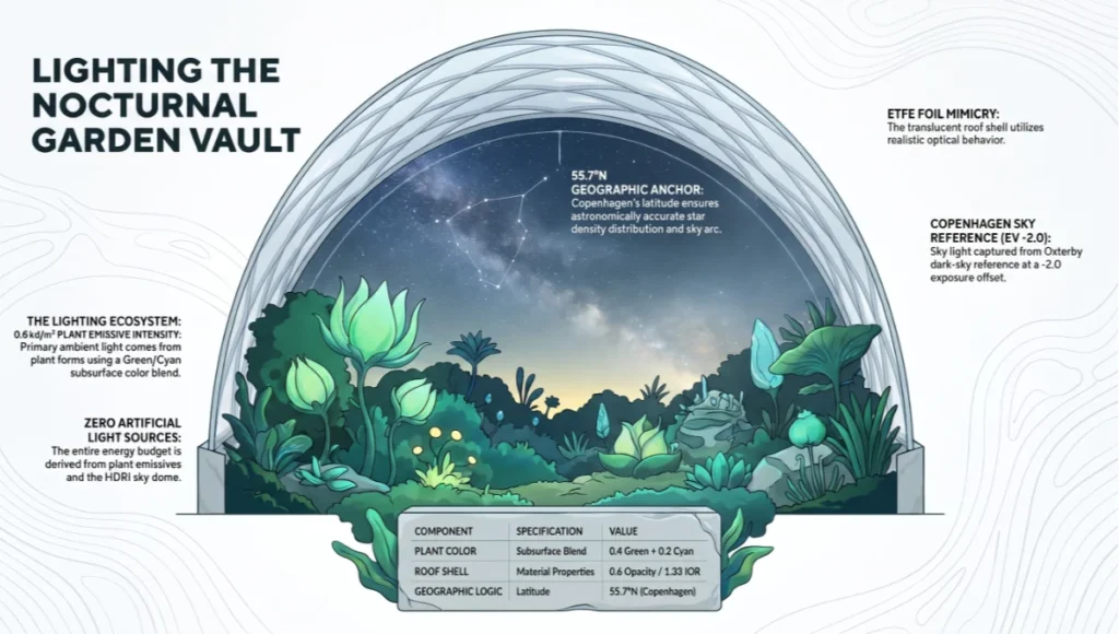 LIGHTING THE NOCTURNAL GARDEN VAULT