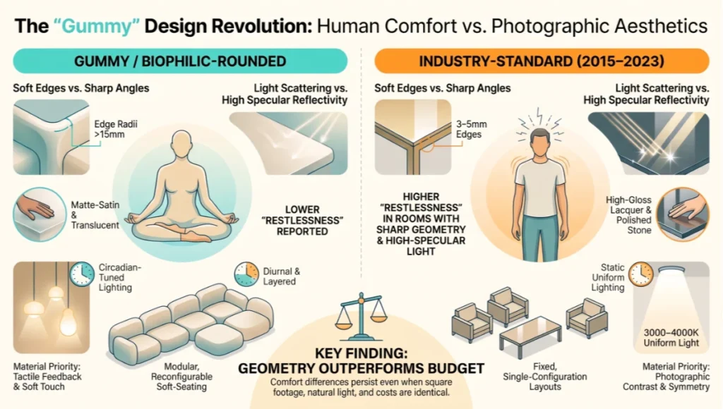 The "Gummy" Design Revolution: Human Comfort vs. Photographic Aesthetics