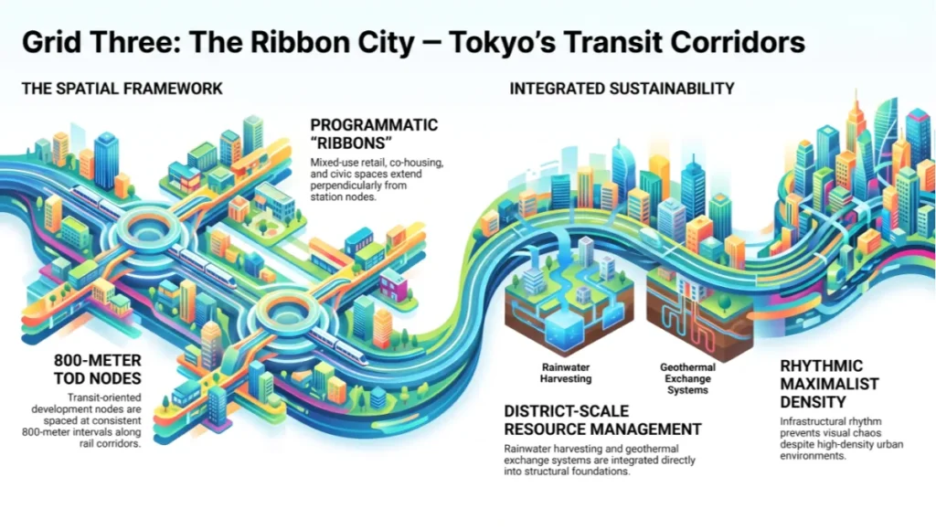 Grid Three: The Ribbon City - Tokyo's Transit Corridors