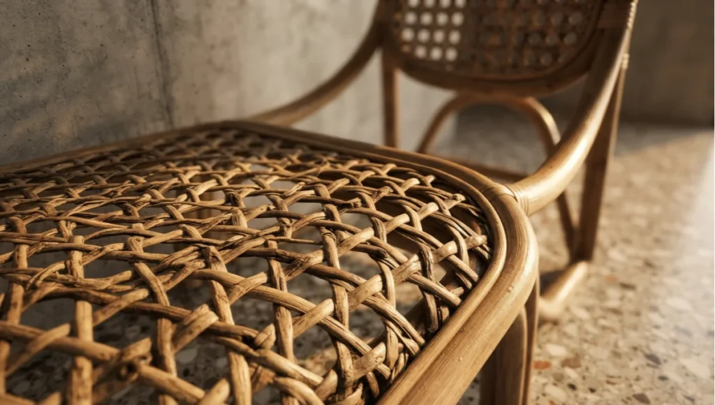 The data behind natural rattan furniture in 2026: carbon sequestration rates, embodied energy comparisons, and why architects are replacing steel frames with it