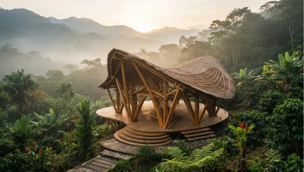 Sustainable bamboo architecture delivers compressive strength rivaling steel at a fraction of the carbon cost. Here's what the science and structures actually prove.