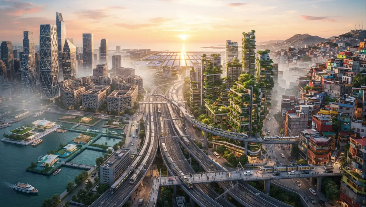 A hard look at how mix and maximalist urban architecture performs across 6 global city grids — from density ratios to material load. Get the data.